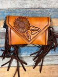 American Darling Sunflower Fringe Purse #ADBGA168