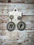 Earrings Beaded Sparkle  #SKE-0789-SV