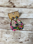 Earring Multi Colored Tears  #806-1CNCQ014