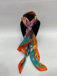 Wild Rag Silk Multi Colored Feathers Print #WR