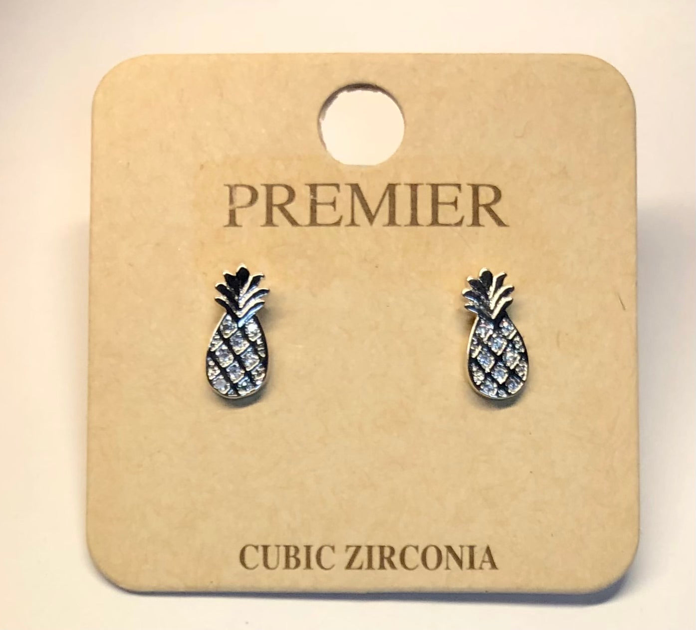 Earrings Silver Pineapples #E0271CR-OR