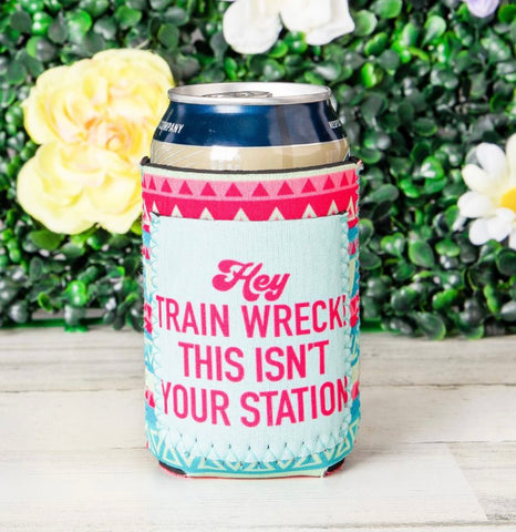 HEY TRAIN WRECK! THIS ISN'T YOUR STATION CAN COOLERS  #81073