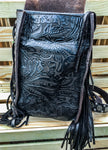 Leather Messenger Fringe Bag