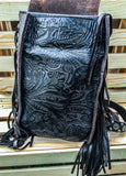 Leather Messenger Fringe Bag