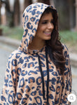 Hoodie Self Love Brown Leopard #6645E-BRN