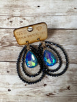 Earring Blue Tears  #806-1CNCP062