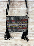 Purse Fringe Crossbody Bk Aztec #806-BA109BL