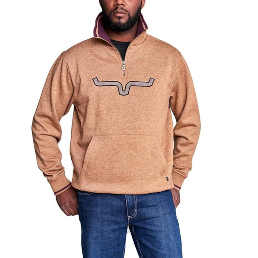 Kimes Ranch Men's Filmore Rust 1/4 Zip Fleece Pullover