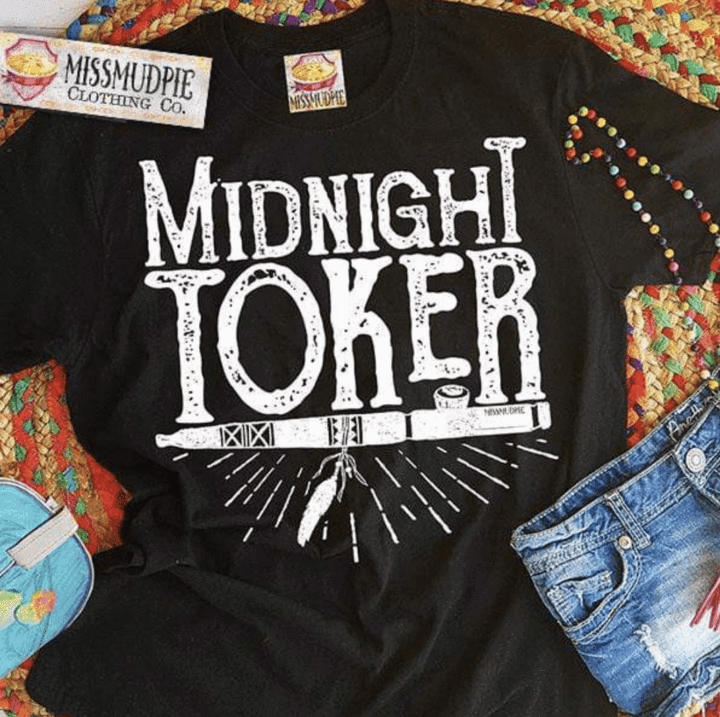 Shirt Tee Midnight Toker #Midnightok-Bk