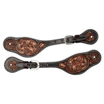 Circle Y FILIGREE INLAY SPUR STRAPS #X0718-4001